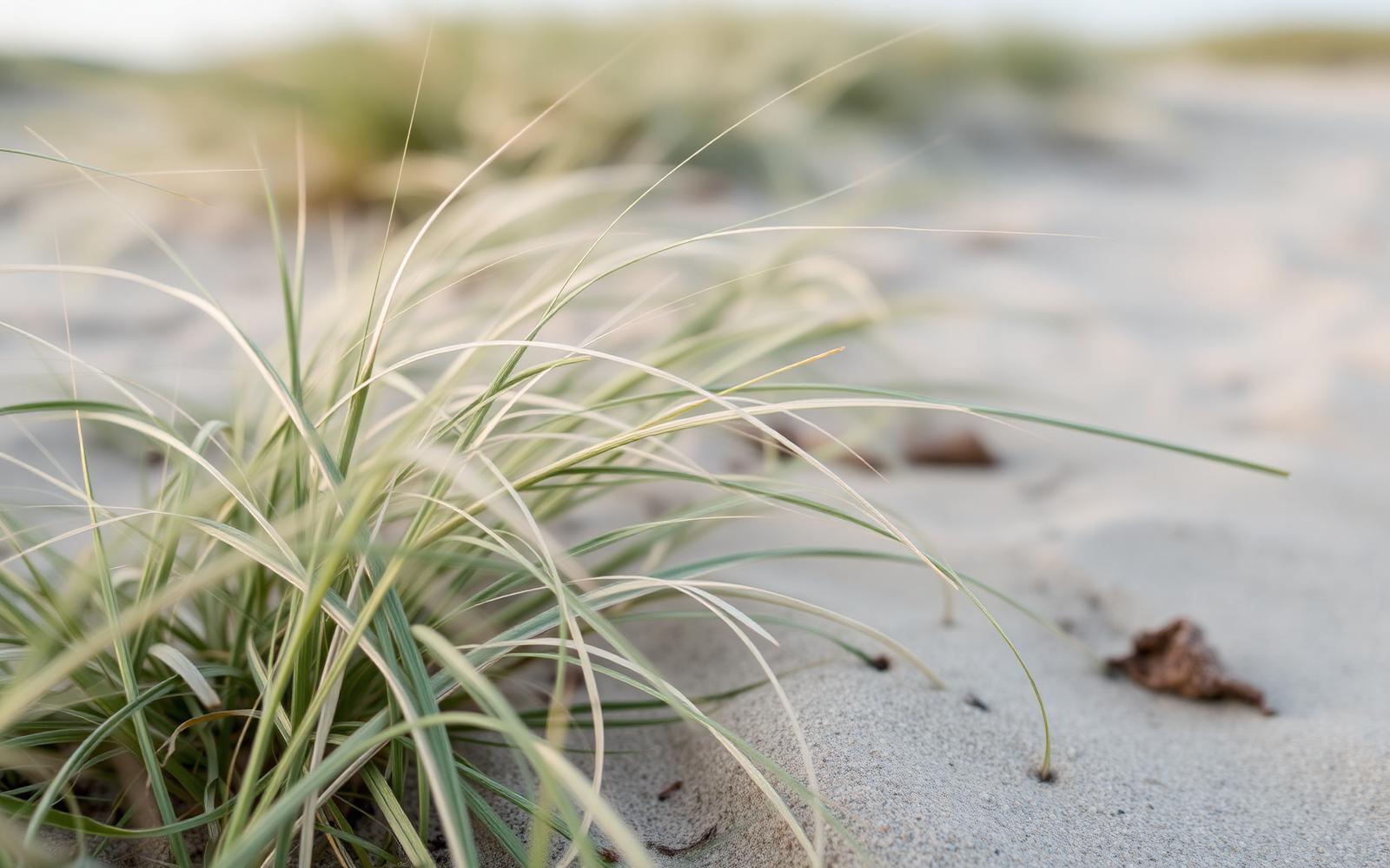 Rhode Island shoreline beach grass